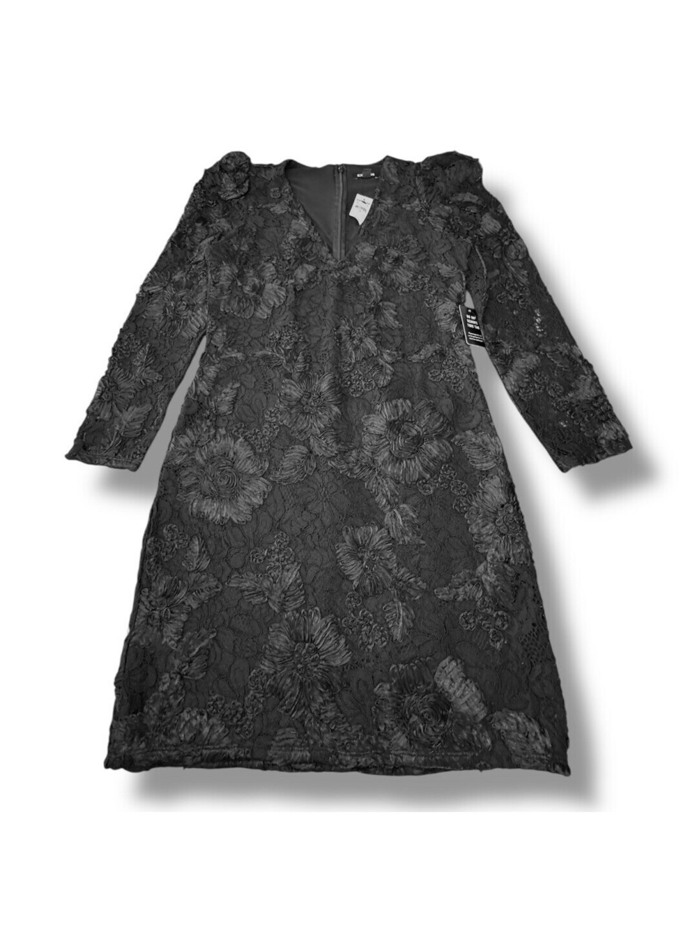 NWT Express Black Lace Embroidered V-neck Formal Cocktail Party Women’s Size M